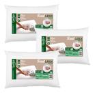 Kit de 3 Travesseiros Real Látex da Duoflex Tradicional 13cm Baixo