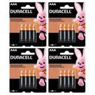 Kit de 4 cartelas de Pilhas Duracell AAA Palito com 4 unidades Kit de 4 cartelas de Pilhas Duracell AAA Palito com 4 unidades