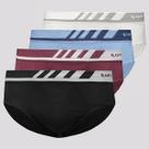 Kit de 4 Cuecas Slip Lupo Microfibra Sortidas Kit de 4 Cuecas Slip Lupo Microfibra Sortidas