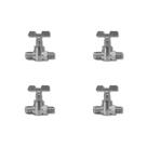 Kit de 4 Registro Fogão Industrial Baixa Pressão Zincado Kit de 4 Registro Fogão Industrial Baixa Pressão Zincado
