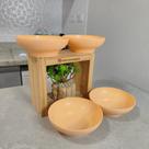 Kit de 4 Tigelinhas Tupperware Ideal 400 ml Creme