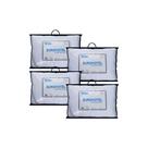 Kit de 4 Travesseiros Eurohotel Fibra Siliconada Toque Macio