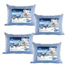 Kit de 4 Travesseiros Refescantes Gelados Kit de 4 Travesseiros Refescantes Gelados