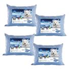 Kit de 4 Travesseiros Refescantes Gelados
