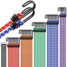 Kit de 40 cordas elásticas bungee para uso externo ELEAD, alta resistência