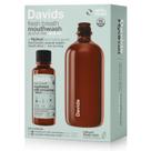 Kit de 480 ml para enxaguante bucal Davids Hydroxi Fresh Breath sem álcool
