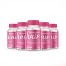 Kit de 5 Capsula Glamorous Hair Suplemento Alimentar Premium