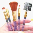 Kit de 5 Pincéis para Maquiagem com Glitter