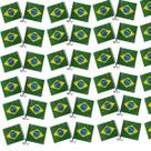 Kit De 50 Bandeirinhas Do Brasil Para Moto Carro Ou Mão Kit De 50 Bandeirinhas Do Brasil Para Moto Carro Ou Mão