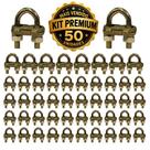 Kit de 50 conectores para haste de aterramento gtdu 5/8 - ideal para instalações elétricas Kit de 50 conectores para haste de aterramento gtdu 5/8 - ideal para instalações elétricas