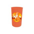 Kit de 50 copos para festa laranja