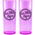 Kit de 50 copos para festa roxo