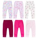 Kit de 6 Calças para Bebê em Algodão - Diversas Estampas