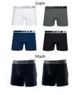 Kit de 6 cuecas boxer das marcas Lupo e Mash