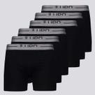 Kit de 6 Cuecas Boxer Lupo Anatomic Shape Preta e Cinza
