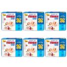 Kit de 6 pacotes Fralda Turma da Mônica Baby Jumbo P/30 M/28 G/24 XG/20 XXG/16 Jumbo