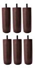 Kit de 6 Pés de Cama Box ou Baú TDC Marrom 12cm de altura Madeira Maciça Kit de 6 Pés de Cama Box ou Baú TDC Marrom 12cm de altura Madeira Maciça