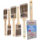 Kit de 6 pincéis angulares Pro Grade, variedade de tamanhos