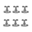 Kit de 6 Registro Fogão Industrial Baixa Pressão Zincado Kit de 6 Registro Fogão Industrial Baixa Pressão Zincado