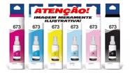 Kit De 6 Tintas Para Impressoras T673 L800 l805 l T673 810 l1800 T673 C Kit De 6 Tintas Para Impressoras T673 L800 l805 l T673 810 l1800 T673 C