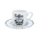 Kit De 6 Xícaras 80ml P/ Café Expresso Coffee - 12 Unidades
