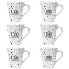 Kit De 6 Xicaras Canecas De Porcelana De 110ml Dia Das Mães Presente Mãe