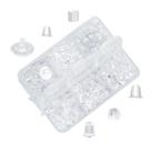 Kit de 600 tarraxas para brincos de silicone hipoalergênico DSOMHZ