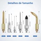 Kit De 7 Peças De Pontas De Borracha Para Pistola De Graxa, Conectores Retos E Cotovelos Kit De 7 Peças De Pontas De Borracha Para Pistola De Graxa, Conectores Retos E Cotovelos