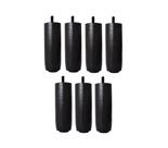 Kit de 7 Pés Para Cama Box ou Baú Queen King 12 cm de Altura TDC Madeira Maciça