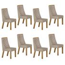 Kit de 8 Cadeiras para Sala de Jantar Aurora