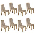 Kit de 8 Cadeiras para Sala de Jantar Aurora
