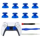 Kit de 8 Peças de Capas para Joystick CTHTBZ para Controle PS5 Azul