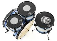 Kit de Abafadores Gorilla KT3C Tons e Surdo Cinza 10,12,16 Borracha Funciona como Pad de Estudo Kit de Abafadores Gorilla KT3C Tons e Surdo Cinza 10,12,16 Borracha Funciona como Pad de Estudo