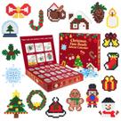 Kit de Abalorios para Planchar Calendario de Adviento Rocollos con 24 Diseños