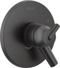 Kit de acabamento de válvula com manípulo de chuveiro Delta Trinsic Matte Black