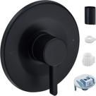 Kit de acabamento para chuveiro e banheira Tearel Matte Black Moen Posi-Temp Kit de acabamento para chuveiro e banheira Tearel Matte Black Moen Posi-Temp