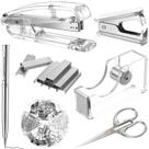 Kit de Accesorios para Escritorio con Suministros de Oficina Outus Acrílico Plata Kit de Accesorios para Escritorio con Suministros de Oficina Outus Acrílico Plata