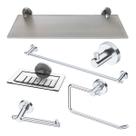Kit De Acessório Light Para Banheiro 6 Peças Italy Line