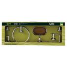 Kit de Acessórios 5 peças Celite City Cromado B8007C2CR0 Kit de Acessórios 5 peças Celite City Cromado B8007C2CR0