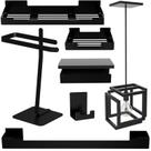 Kit de Acessórios 6 pçs Adesivo Preto+ Pendente Infinity U.O