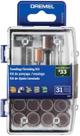 Kit De Acessórios De Micro Retífica Para Madeira 26150733AB000 20 Peças - Dremel Kit De Acessórios De Micro Retífica Para Madeira 26150733AB000 20 Peças - Dremel