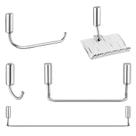 Kit de acessórios de parede para lavatório DocolIdea ,90005863006 - Docol Cromado