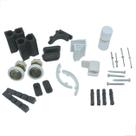 Kit De Acessórios F1 Para Box De Banheiro Frontal Branco Kit De Acessórios F1 Para Box De Banheiro Frontal Branco