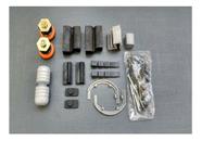 Kit De Acessórios F1 Para Box De Banheiro Frontal na Cor Branca