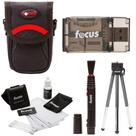 Kit de Acessórios Focus com Estojo e Tripé de 20 cm