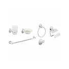 Kit De Acessórios Luxo 6 Peças para Banheiro Em Aço Inox