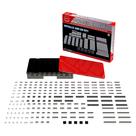 Kit de Acessórios Metálicos Power Blox da E-Blox com 200 Peças