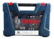 Kit De Acessórios P/ Furar E Parafusar 91 Peças V-line Bosch