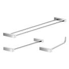 Kit De Acessórios Para Banheiro 3 Peças Metal Alto Brilho 2040TR Troia Kit De Acessórios Para Banheiro 3 Peças Metal Alto Brilho 2040TR Troia