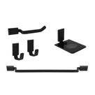 Kit de Acessórios para Banheiro 5 Peças Classic CB2009 Ducon Metais Preto/Fosco Kit de Acessórios para Banheiro 5 Peças Classic CB2009 Ducon Metais Preto/Fosco